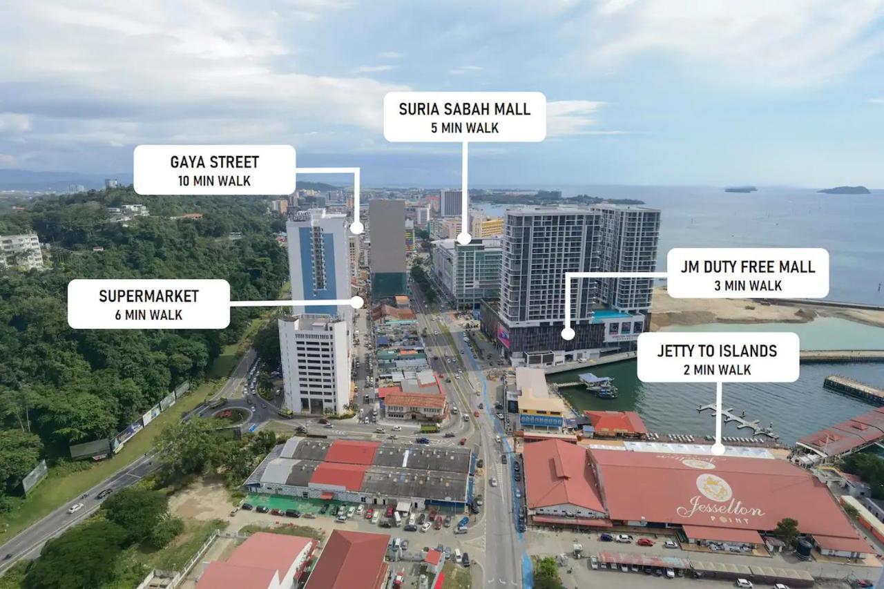 מלון קוטה קינבלו Jesselton Quay Sea View מראה חיצוני תמונה